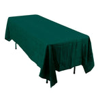 Taffeta 60"x102" Rectangle Tablecloth Hunter Emerald Green - Accordion Crinkle Table Cover - Bell Racket Store