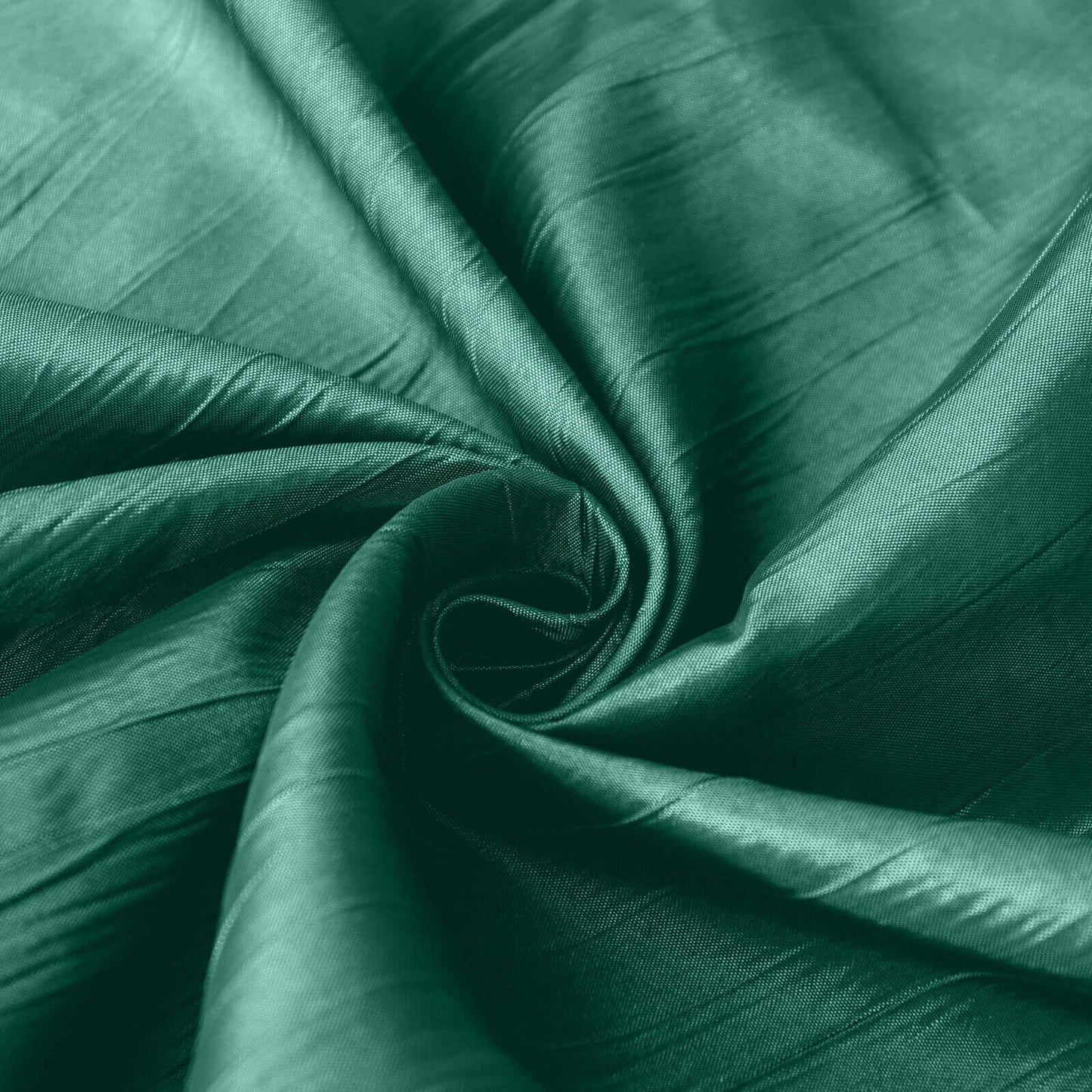 Taffeta 60"x102" Rectangle Tablecloth Hunter Emerald Green - Accordion Crinkle Table Cover - Bell Racket Store