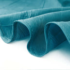Taffeta 60"x102" Rectangle Tablecloth Teal - Accordion Crinkle Table Cover - Bell Racket Store