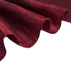 Taffeta 72"x72" Table Overlay Square Tablecloth Burgundy - Accordion Crinkle Table Cover - Bell Racket Store