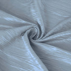 Taffeta 72"x72" Table Overlay Square Tablecloth Dusty Blue - Accordion Crinkle Table Cover - Bell Racket Store