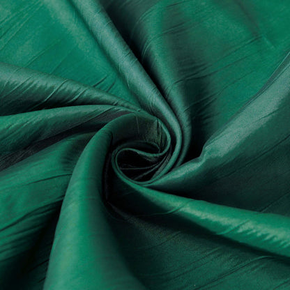 Taffeta 72"x72" Table Overlay Square Tablecloth Hunter Emerald Green - Accordion Crinkle Table Cover - Bell Racket Store