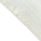 Taffeta 72"x72" Table Overlay Square Tablecloth Ivory - Accordion Crinkle Table Cover - Bell Racket Store