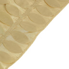 Taffeta 90"x132" Rectangle Tablecloth Champagne | 3D Leaf Petal Design Seamless Table Cover - Bell Racket Store
