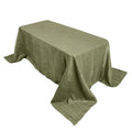 Taffeta 90"x132" Rectangle Tablecloth Dusty Sage Green - Seamless Accordion Crinkle Table Cover - Bell Racket Store