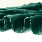 Taffeta 90"x90" Table Overlay Square Tablecloth Hunter Emerald Green - Accordion Crinkle Table Cover - Bell Racket Store