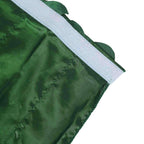 Taffeta Fabric 21ft Table Skirt Green 3D Leaf Petal Design - Exquisite & Stylish Event Table Cover - Bell Racket Store
