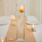 12-Pack Glass Cylinder Vases Square Clear - Durable Heavy Duty Floral Centerpieces for Weddings 14"