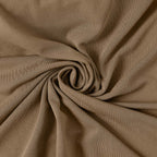 7ft Matte Taupe Spandex Half Moon Chiara Backdrop Stand Cover, Custom Fitted Wedding Arch Cover