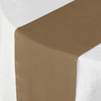 Polyester 12"x108" Table Runner Taupe - Durable & Wrinkle-Resistant Table Decor
