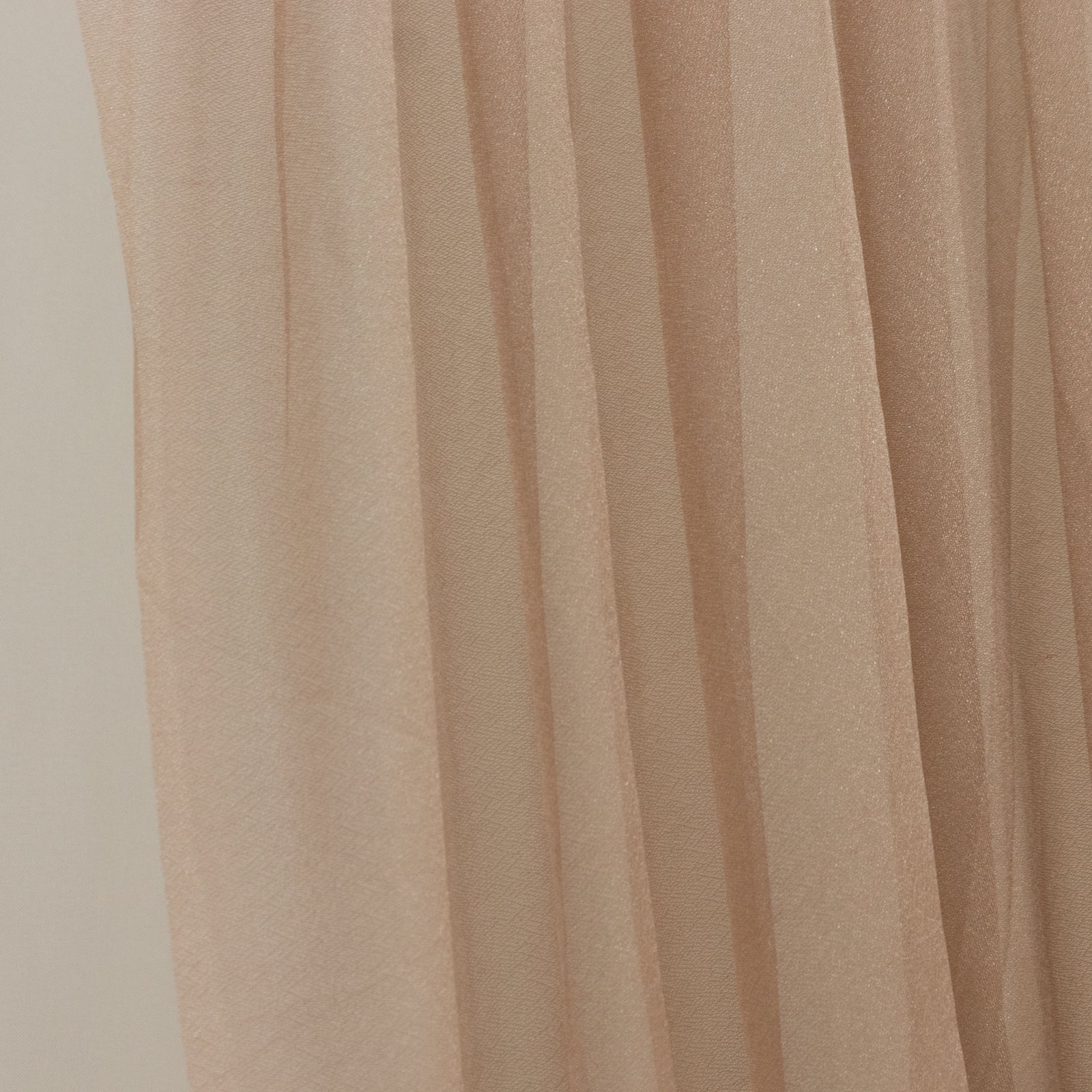 Taupe Sheer Chiffon Valance Curtain 4ft x 5ft â€“ Wedding Arch Drape with Rod Pocket, Voile Backdrop Panel - Bell Racket Store