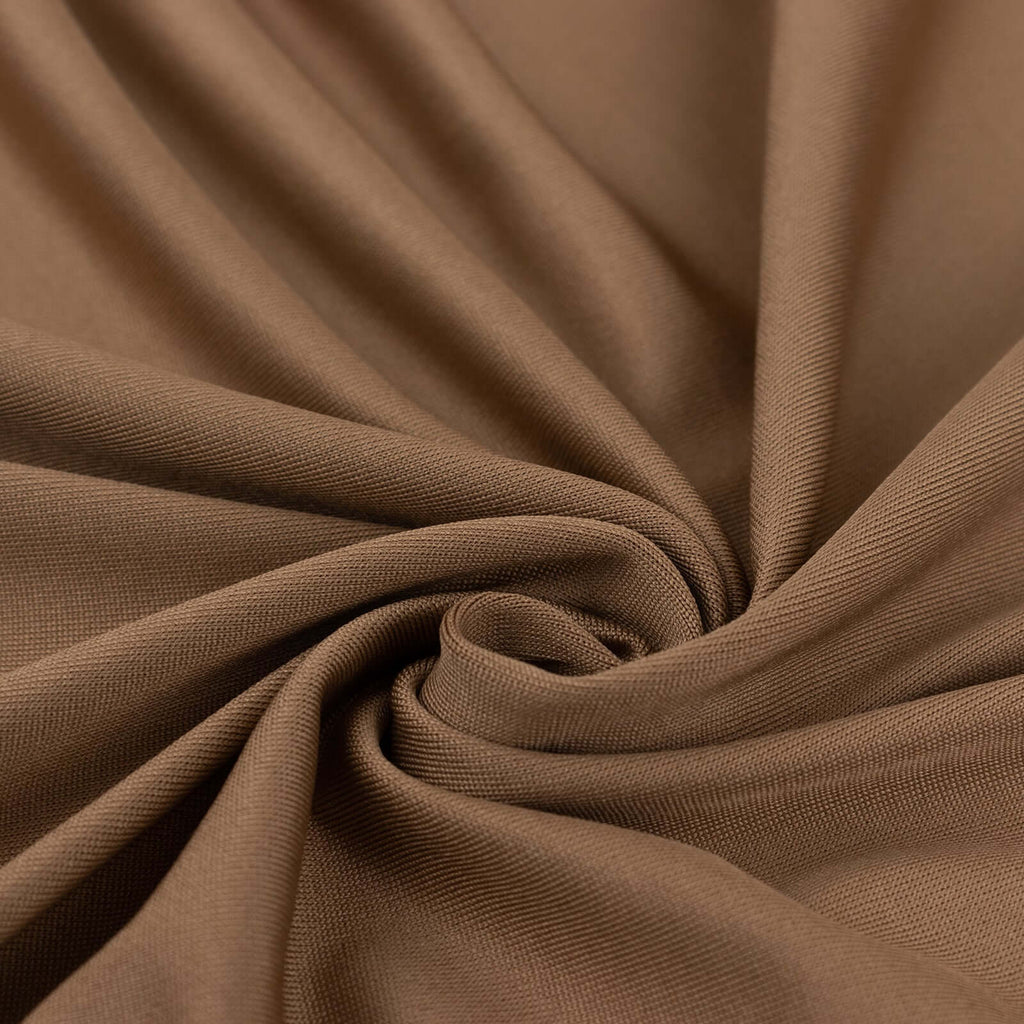 Taupe Spandex 4 - Way Stretch Fabric Roll, DIY Craft Fabric Bolt - 60"x10 Yards - Bell Racket Store