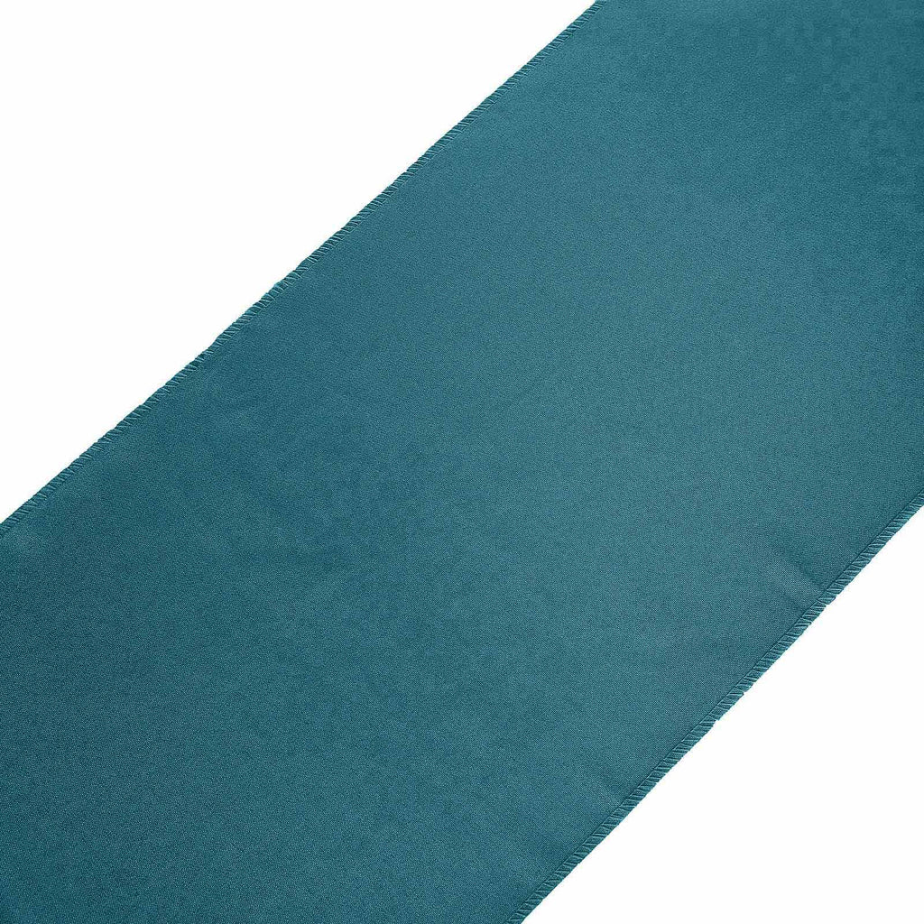 Polyester 12"x108" Table Runner Peacock Teal - Durable & Wrinkle-Resistant Table Decor