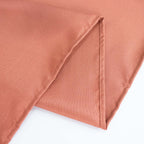 Premium Polyester 54"x54" Table Overlay Square Tablecloth Terracotta (Rust) - Stain and Wrinkle-Resistant 220GSM Table Topper