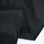 Premium Polyester 90"x90" Table Overlay Square Tablecloth Black 220GSM Wrinkle-Resistant Table Cover