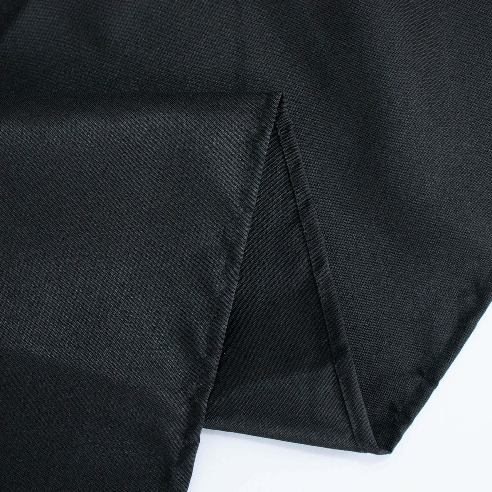 Premium Polyester 90"x90" Table Overlay Square Tablecloth Black 220GSM Wrinkle-Resistant Table Cover