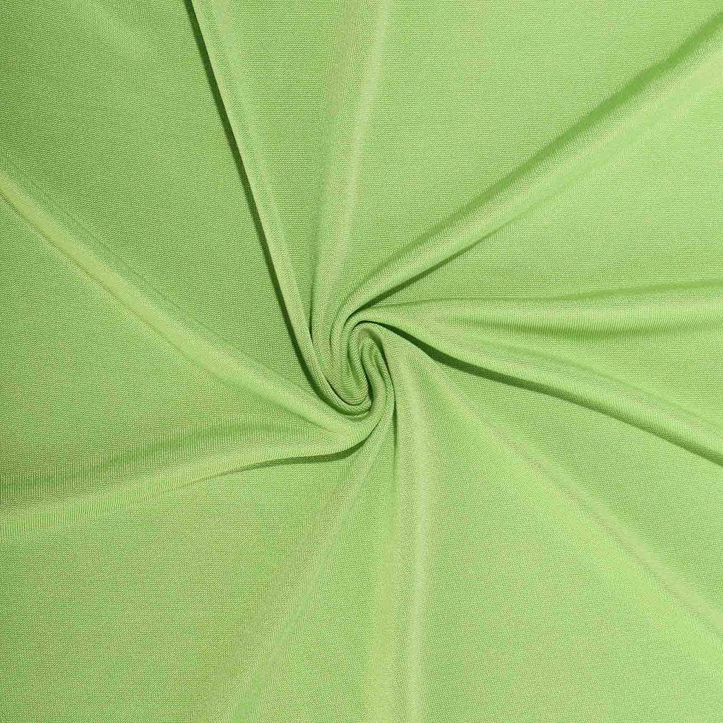Stretch Spandex 6ft Rectangle Tablecloth Apple Green - Durable Form-Fitting Table Cover