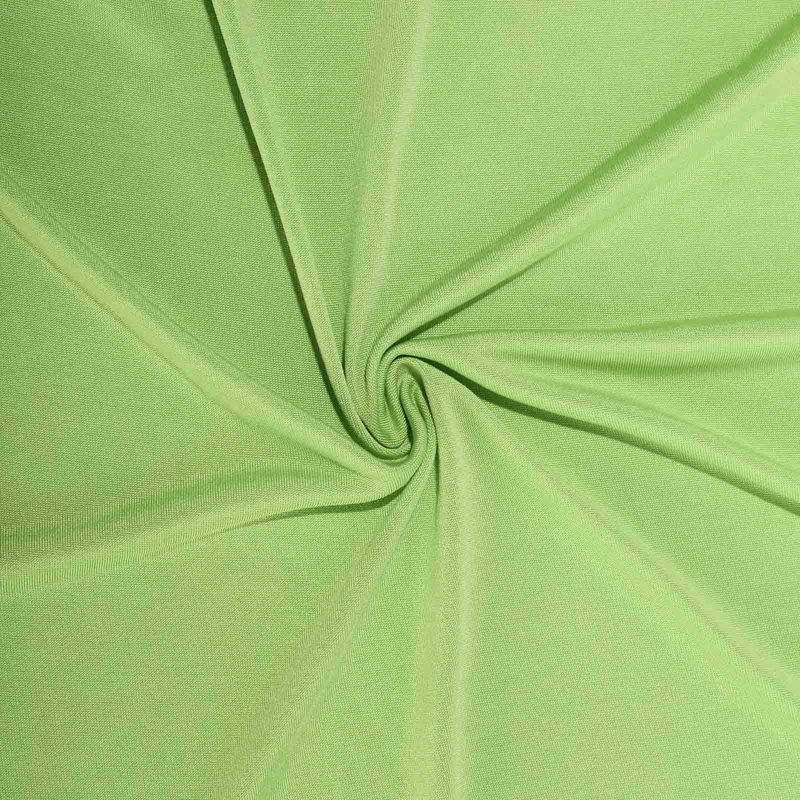 Stretch Spandex 6ft Rectangle Tablecloth Apple Green - Durable Form-Fitting Table Cover