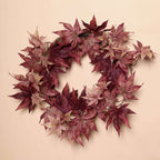 6ft Burgundy Artificial Silk Maple Leaf Hanging Fall Garland Vine