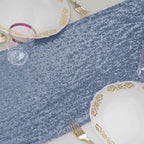 Sequin 12"x108" Table Runner Dusty Blue - Glittering Design