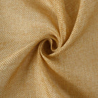 Faux Linen 14"x108" Table Runner Gold - Rustic Farmhouse Tabletop Decor