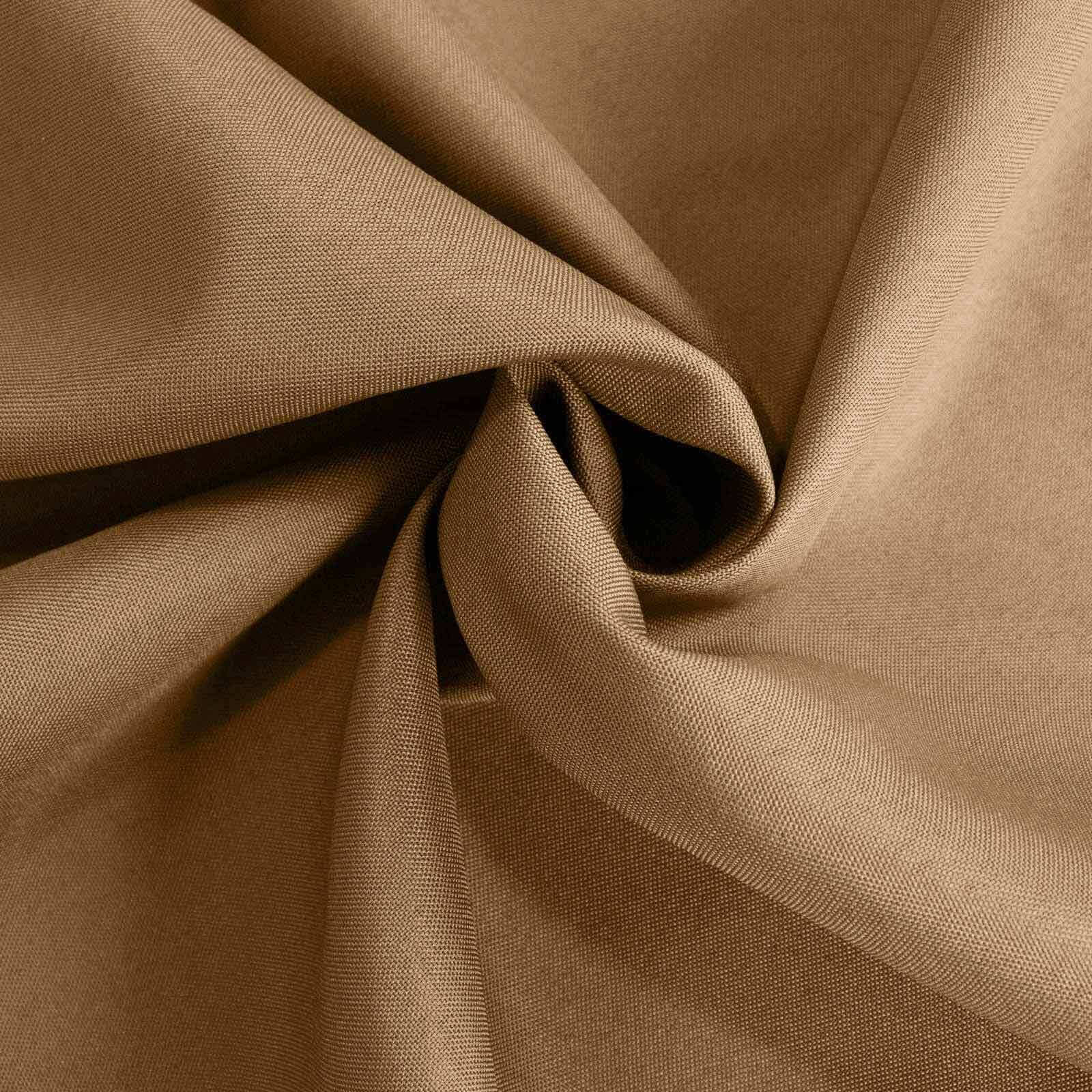 Polyester 90"x156" Rectangle Tablecloth Taupe - Seamless Wrinkle-Resistant Table Cover