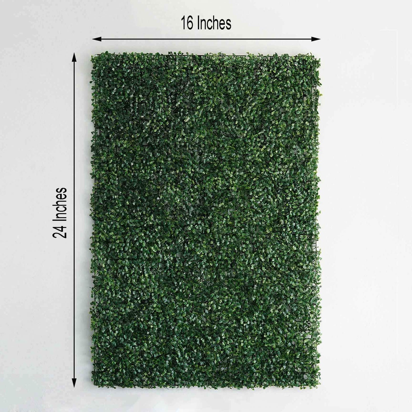 11 Sq ft. Dark Green Boxwood Hedge Garden Wall Backdrop Mat - 4 Artificial Panels