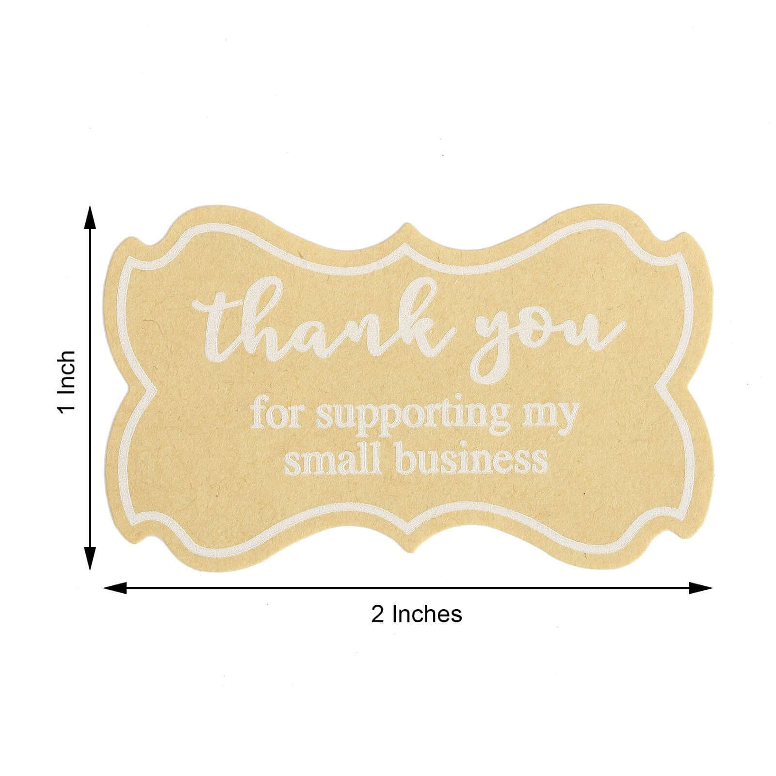500Pcs 1.5" Thank You for Supporting My Small Business Stickers Roll, Labels for DIY Envelope Seals