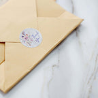500Pcs 1" Thank You Rustic Floral Boho Chic Stickers Roll, Labels For DIY Envelope Seal - Round