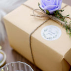 500Pcs 1.5" Thank You Gold and Green Leaf Frame Stickers Roll DÃ©cor, Labels and Seals For DIY Envelope - Round