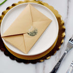 500Pcs 1.5" Thank You White Text With Natural Greenery Stickers Roll DÃ©cor Labels and Seals for DIY Envelope - Round