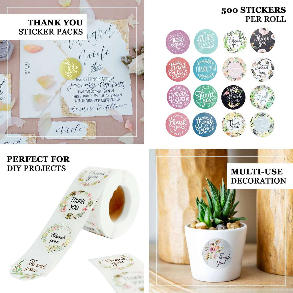500Pcs 1.5" Handmade Especially For You Stickers Roll, Cookie and Bakery Box Labels - Round
