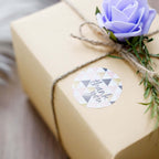 500Pcs 1.5" Thank You Black White Gold Pink Glam Stickers Roll, Labels For DIY Envelope Seal Assorted Geometric Design - Round