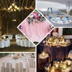 Polyester 108" Round Tablecloth White - Wrinkle-Resistant and Stylish Table Cover