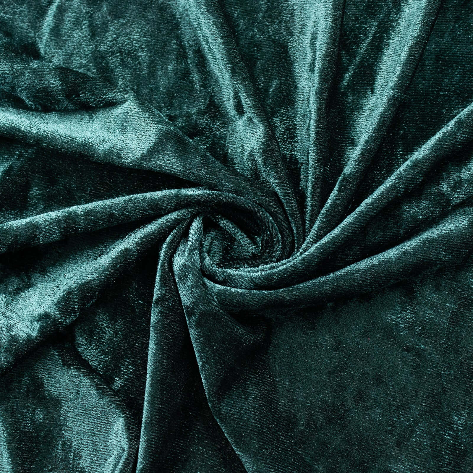 Hunter Emerald Green Crushed Velvet Backdrop Curtain â€“ 8ft x 8ft Event Drape with Rod Pocket, Privacy Panel for Photo Booths & Events