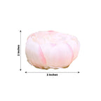 10-Pack Artificial Peony Flower Heads Blush - Versatile Faux Craft Flowers for DIY Event Styling Scrapbooking & Floral Arrangements 3"