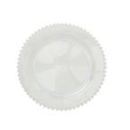 10-Pack Clear Plastic Dessert Plates â€“ 8" Round with Beaded Rim, Disposable for Parties & Events