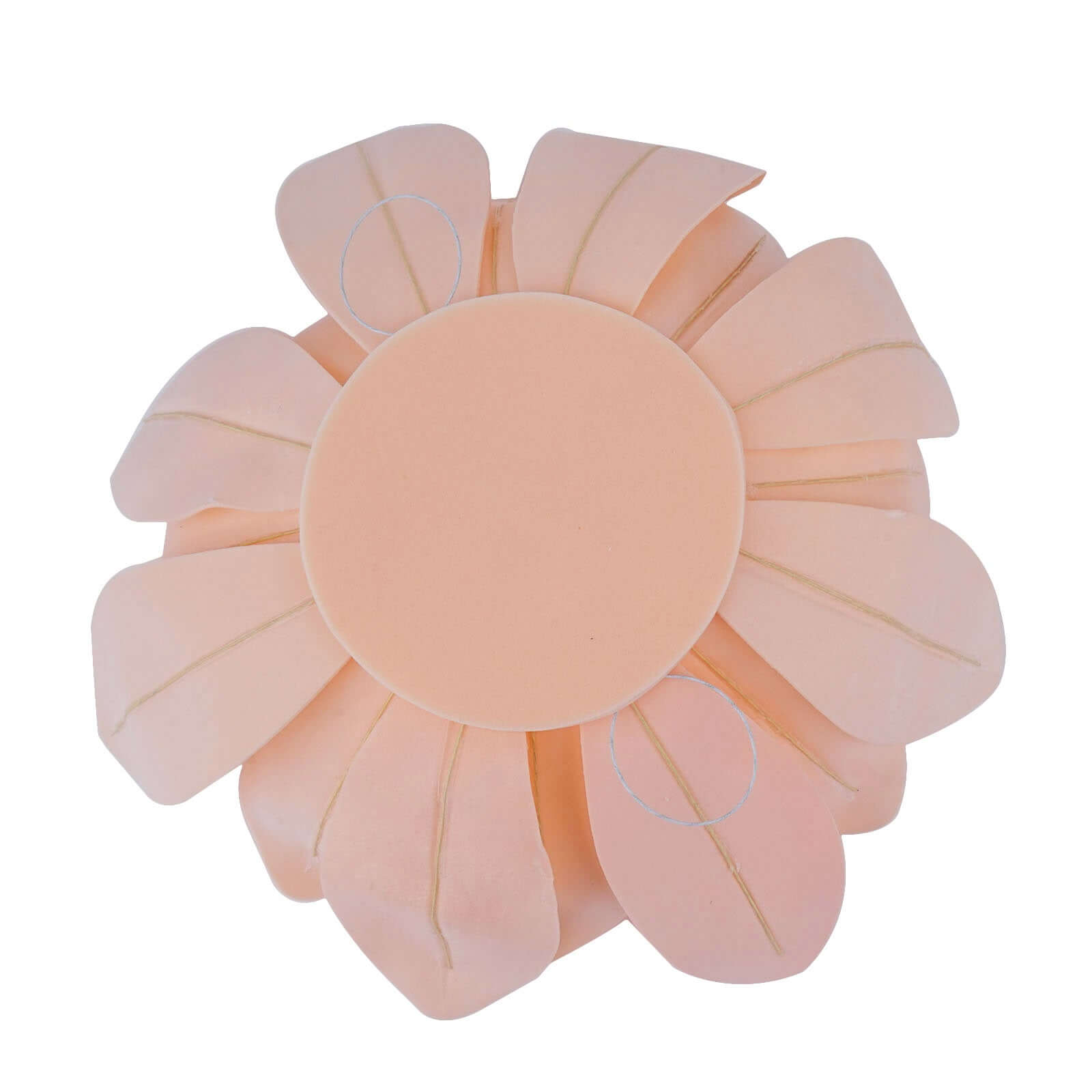 4 Pack 16" Blush Real-Like Soft Foam Craft Daisy Flower Heads