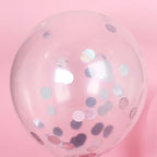 Metallic Round Party Confetti 18G Bag Silver Foil, Balloon Table Confetti Glitter Dots for Festive Weddings Baby Bridal Showers & Events