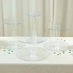 4-Tier Acrylic XL Cake Stand Set Clear - Assorted Sizes for Buffet Party Tables