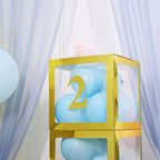 4 Pack 5" Metallic Gold 0-9 Number Stickers Banner, Customizable Stick On Numbers - 2