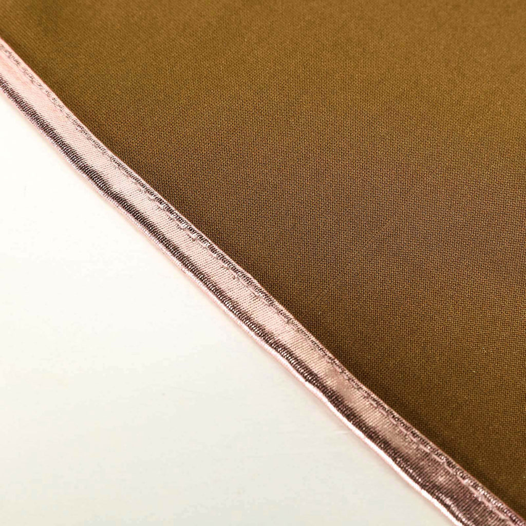 5 Pack Metallic Spandex Chair Sashes Blush - Stretch Fit Chair Bands With Round Diamond Buckles