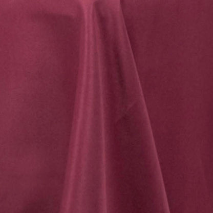 Premium Polyester 60"x102" Rectangle Tablecloth Burgundy - Durable 220GSM Wrinkle-Resistant Table Cover