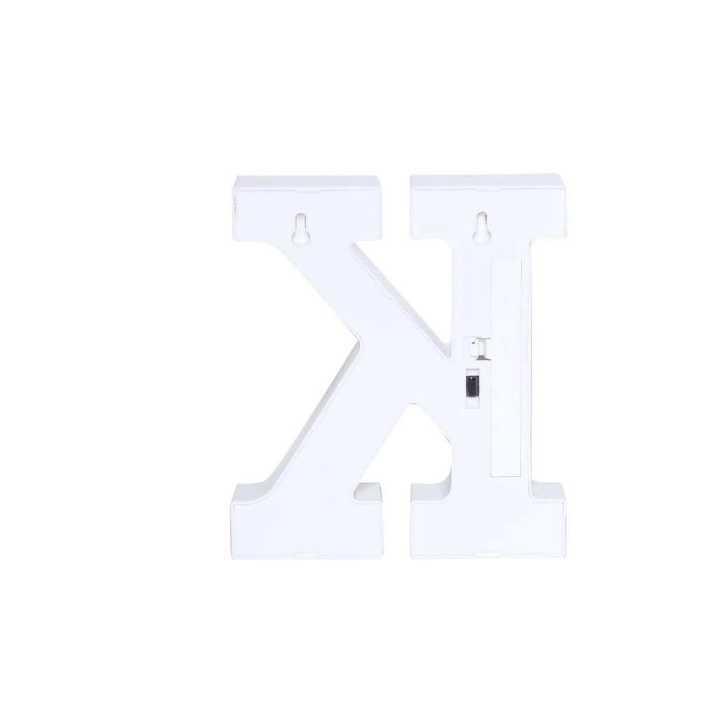 3D Marquee Letter "K" Warm White 5 LED Lights Gold - Chic Light-Up Decor for Events 6"
