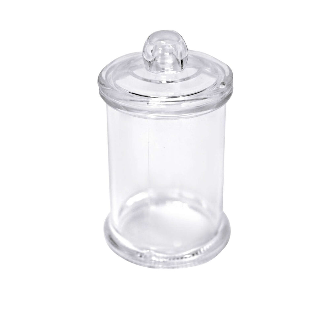 12-Pack Candy Jars Disposable Design with Clear Lids - Plastic Goodie Containers for Parties 3.5"