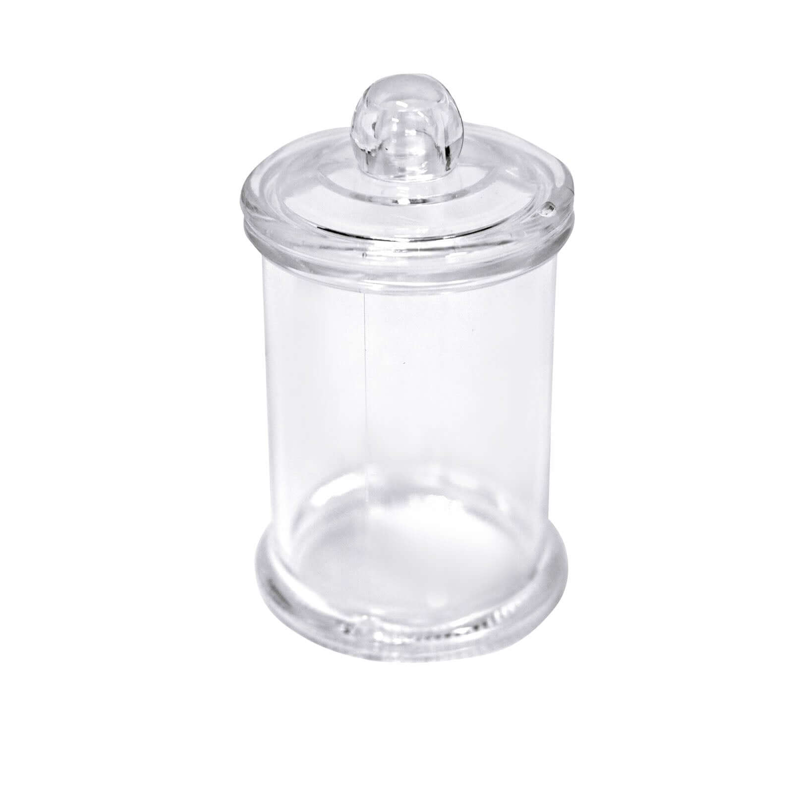 12-Pack Candy Jars Disposable Design with Clear Lids - Plastic Goodie Containers for Parties 3.5"