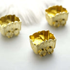 12 Pack 2.5" Gold Mini Chariot Treat Party Favor Boxes, Small Candy Container Gift Boxes
