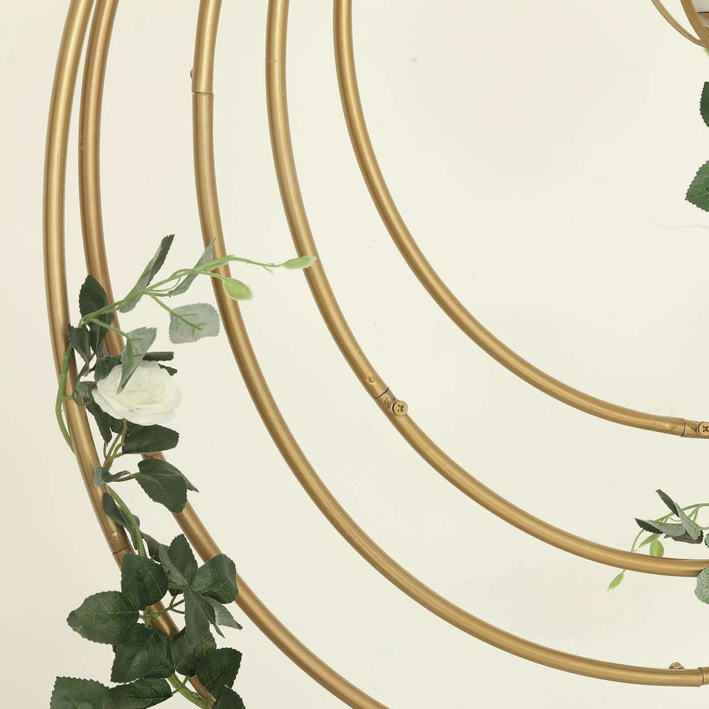 36" Gold Heavy Duty Metal Hoop Wreath, Floral Hoop