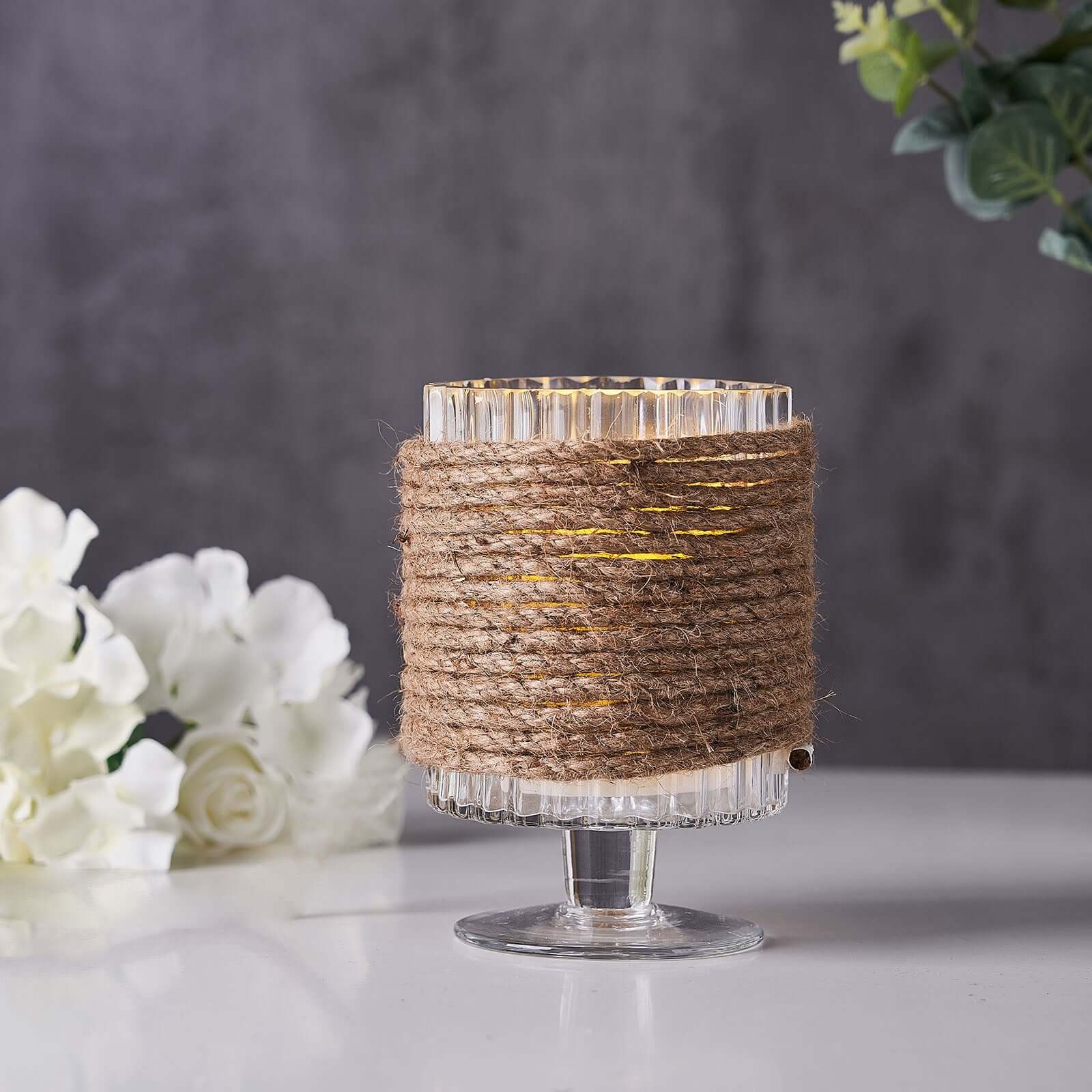 33ft 8mm Natural Jute Rope Twine String, DIY Craft Rope