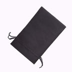12 Pack 6"x9" Black Satin Drawstring Wedding Party Favor Gift Bags